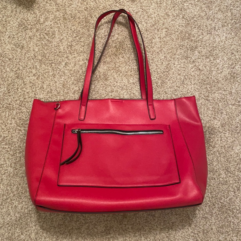 Red “leather” bag